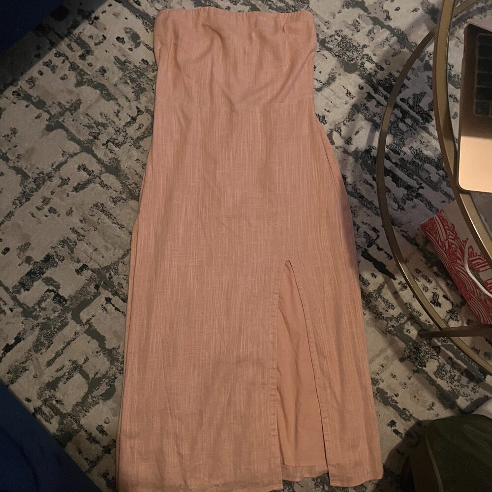 Light Pink Strapless Dress